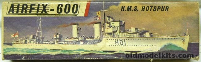 Airfix 1/600 HMS Hotspur Destroyer, F5S plastic model kit